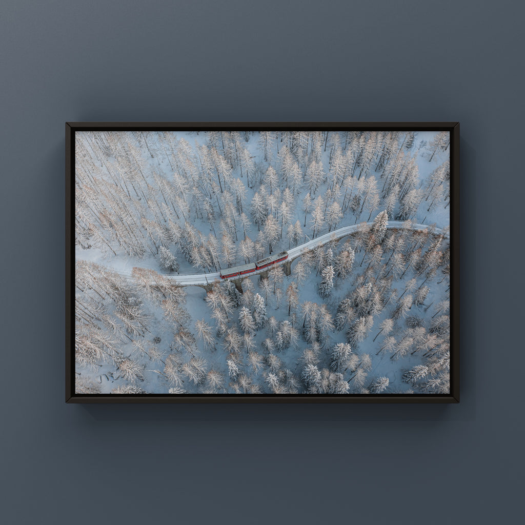 The little red train (зима)